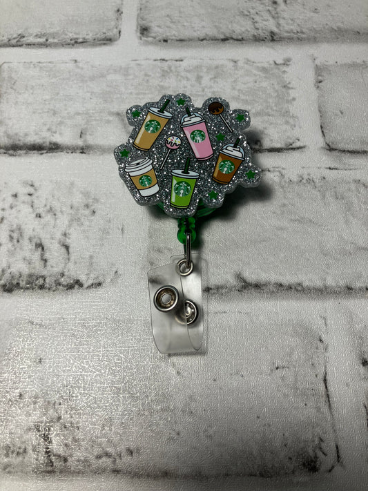 Coffee badge reels