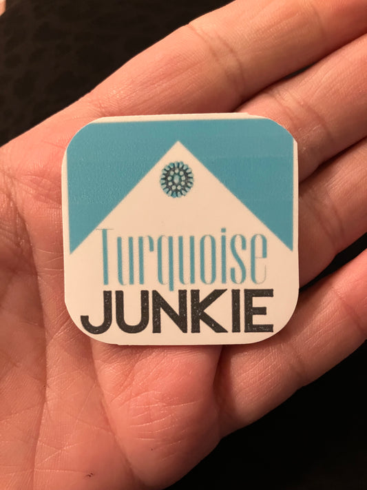 Turquoise junkie stickers