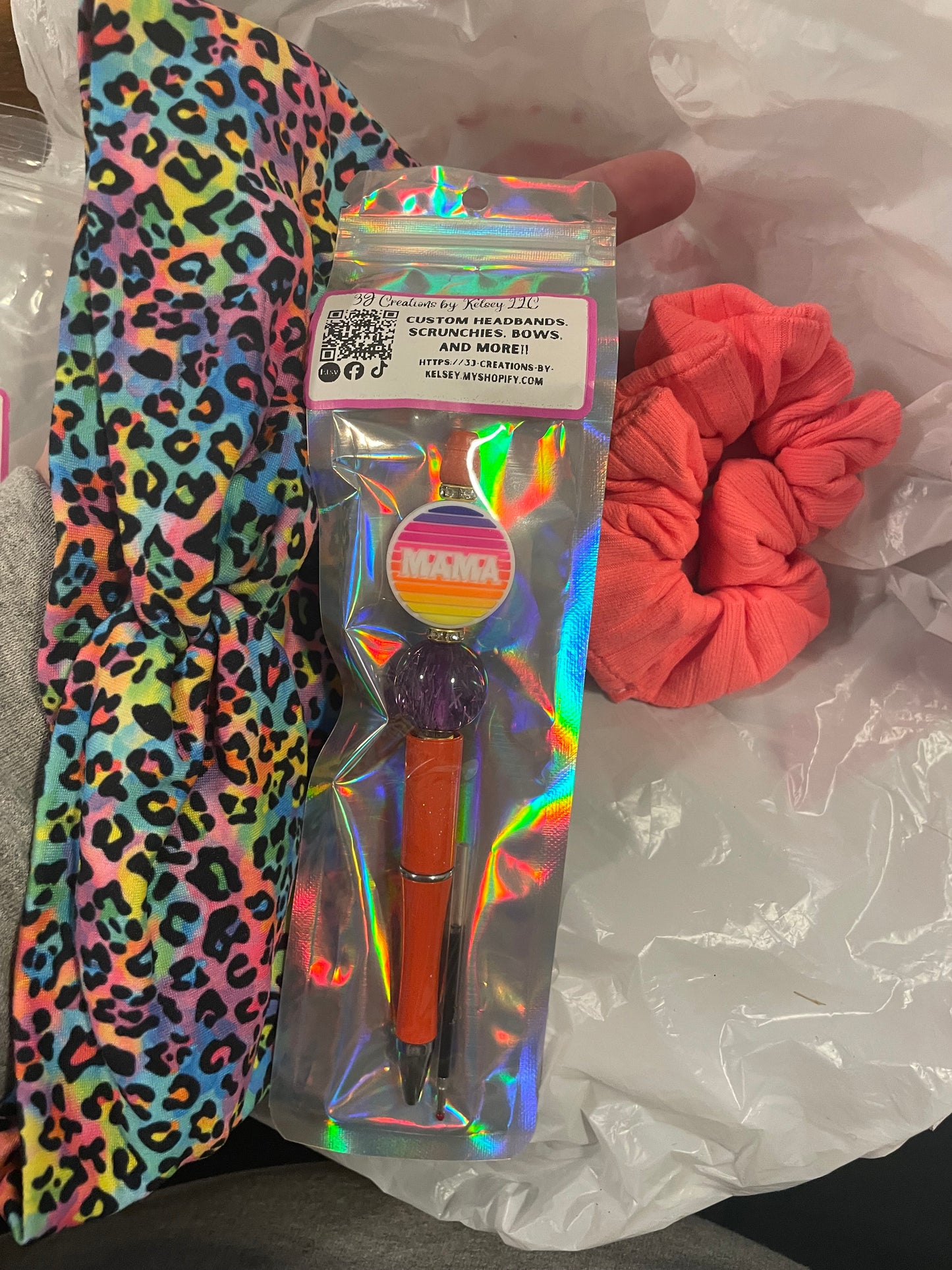 Mama scrunchie pen bundle