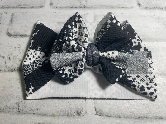 High end brushstroke toddler bow