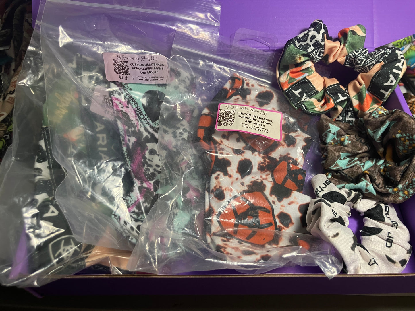 Blue collar workwear child headband gift boxes