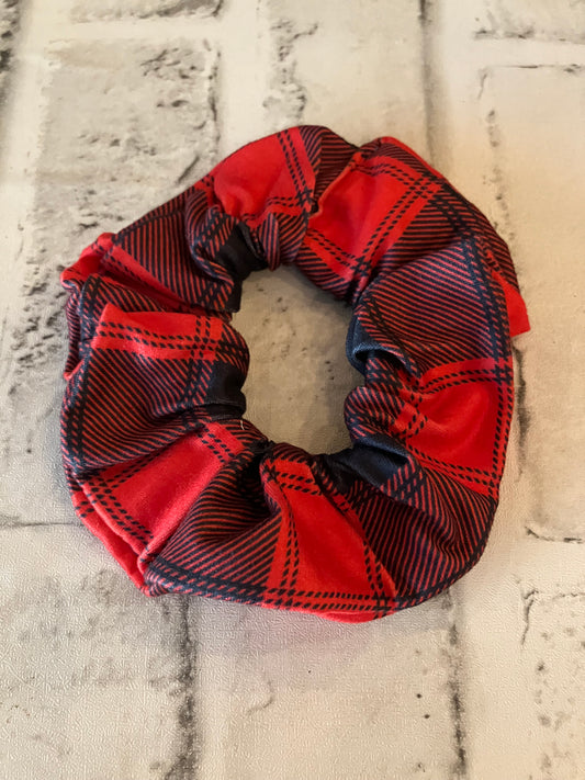 Buffalo plaid scrunchies