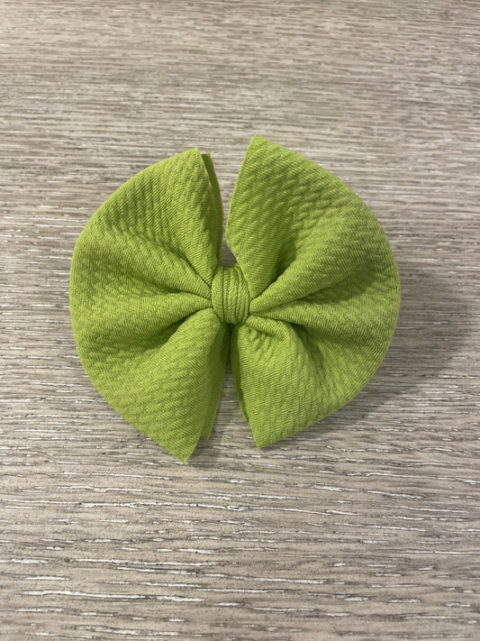 Green clip bows