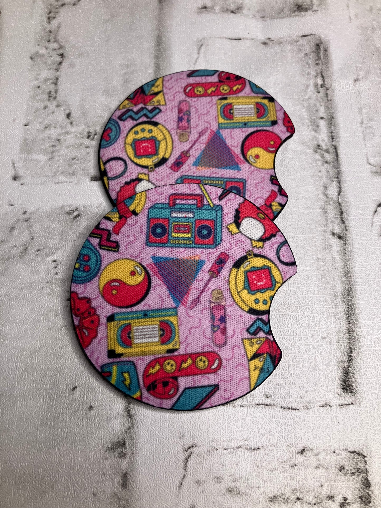 Retro car coasters