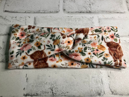 Highland velvet cow child headbands
