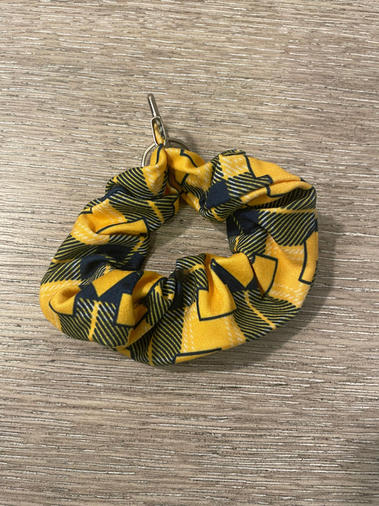 Mitchell plaid Scrunchie keychains