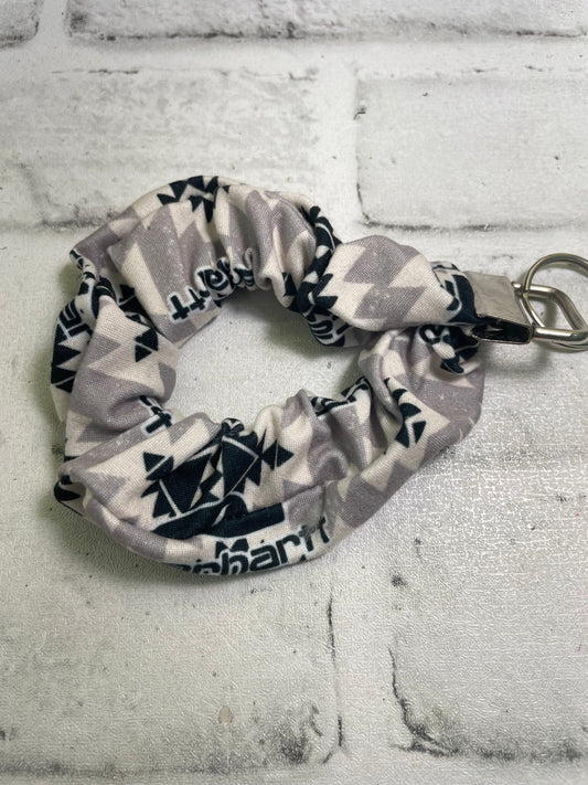 Aztec workwear Scrunchie keychain💜