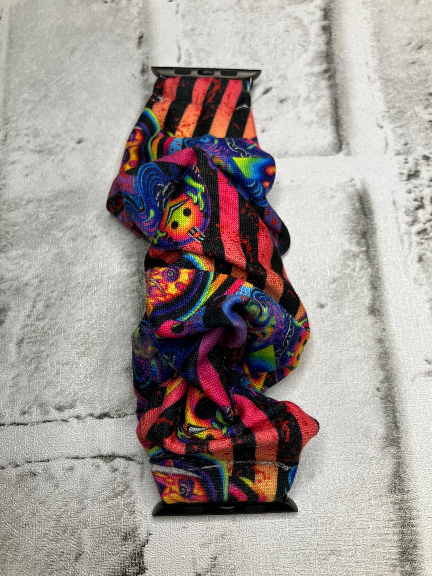 Bright horror guys 42/44/45mm Apple Watch bands scrunchie