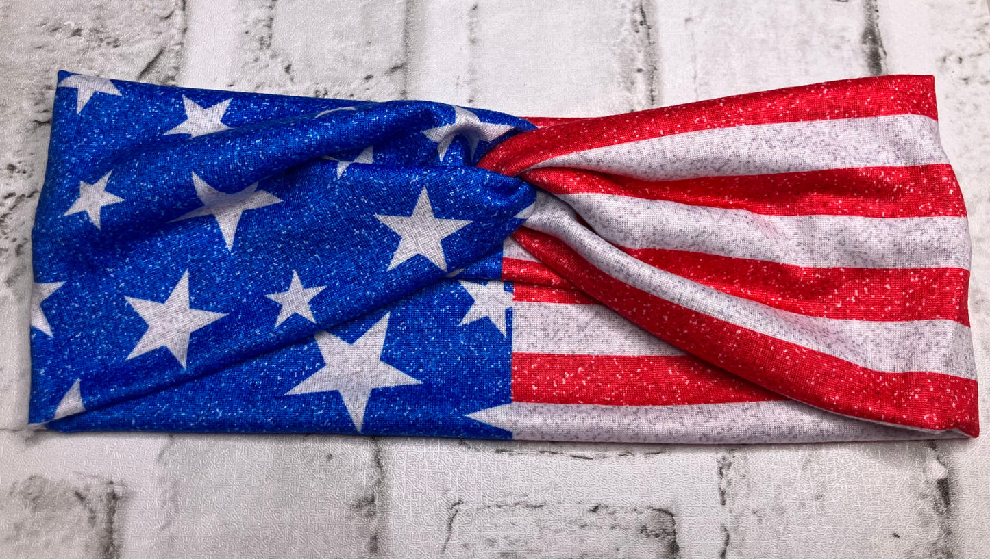 American flag adult headbands