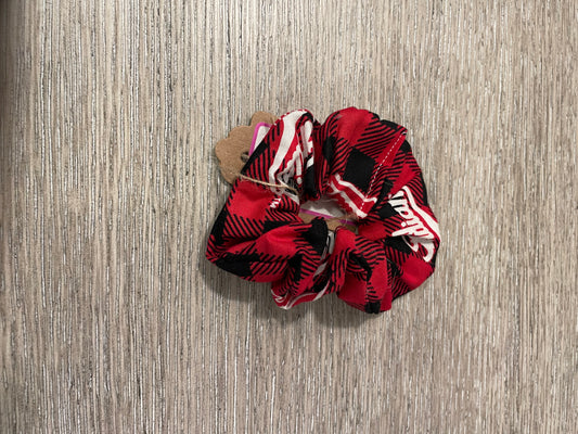 Indiana plaid scrunchies