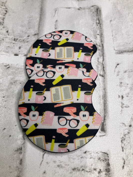 Teacher car coasters