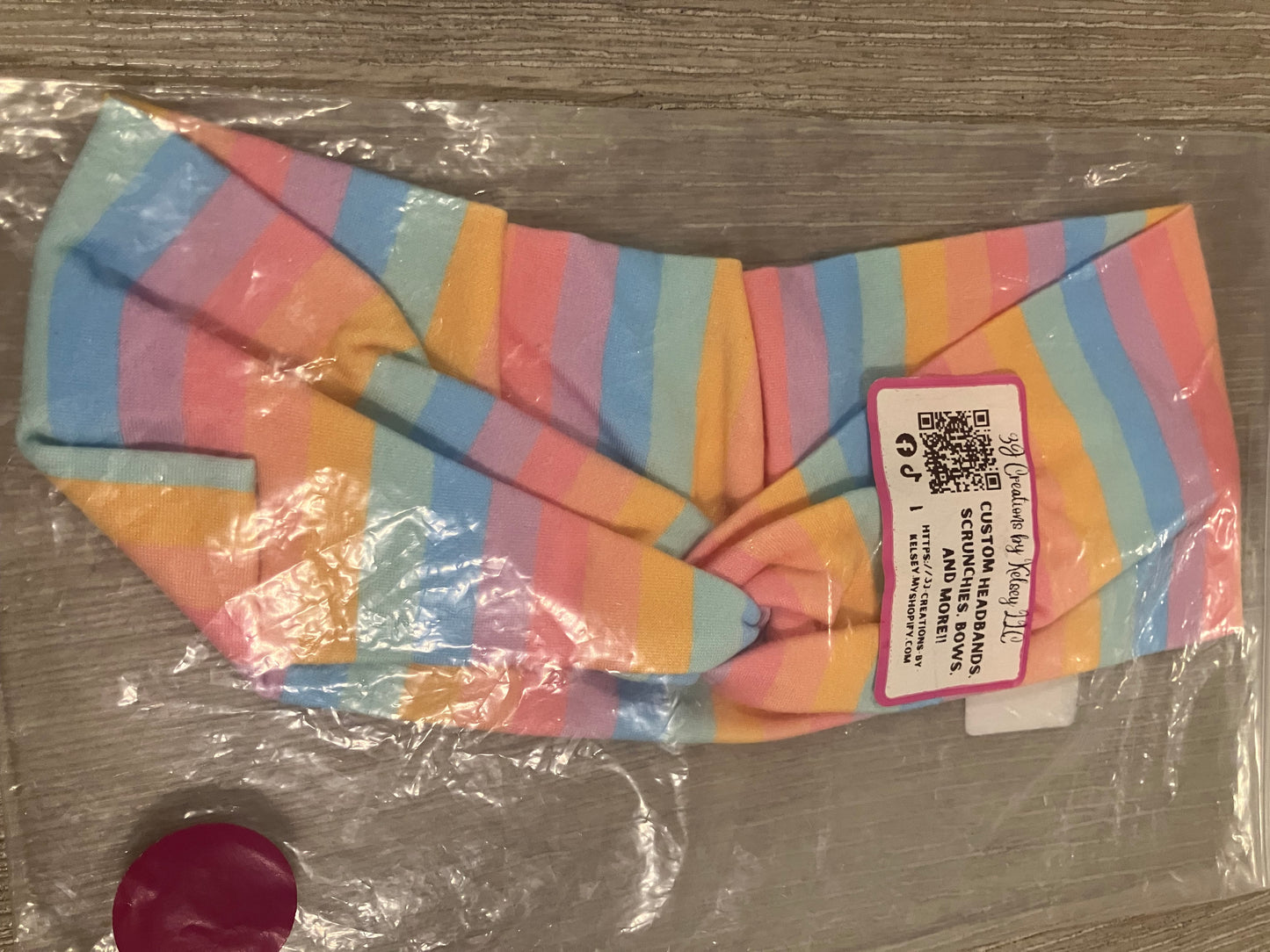 Rainbow strips child headbands