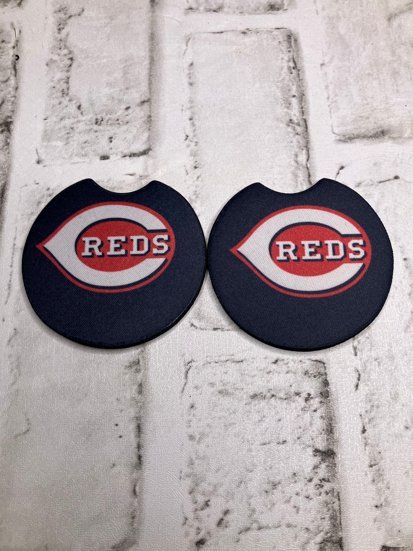 Reds car coasters