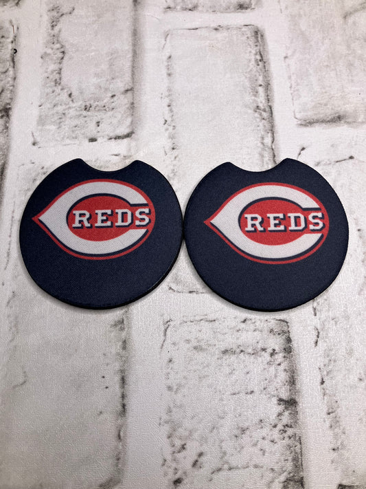 Reds car coasters