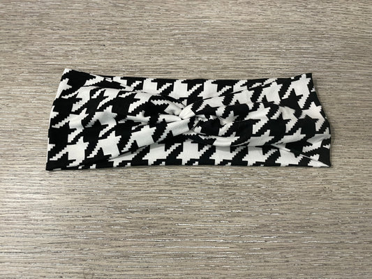 Houndstooth adult gently used headband