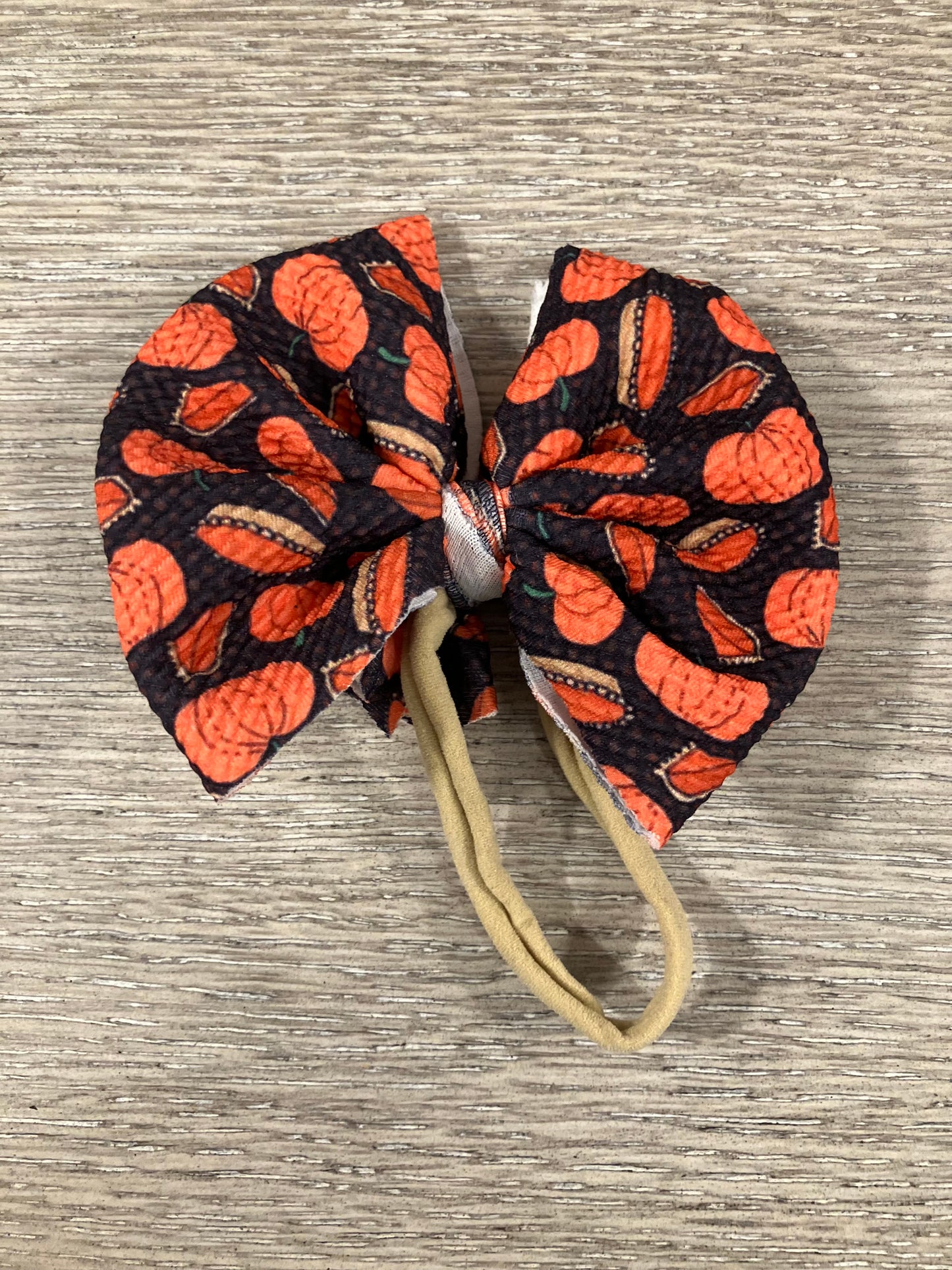Pumpkin nylon bows