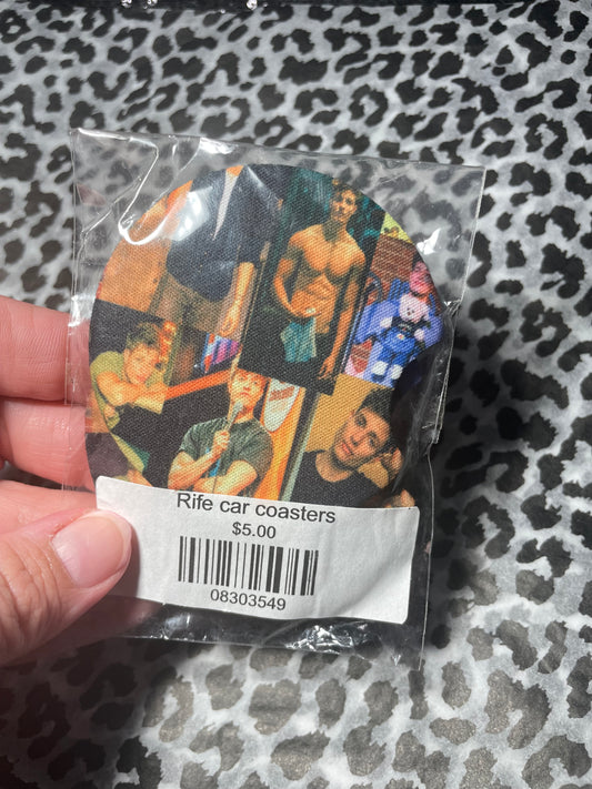 Rife car coasters💜
