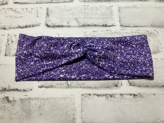 Purple glitter child headbands
