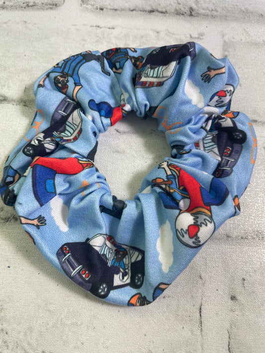 Blue orange guy scrunchies💜