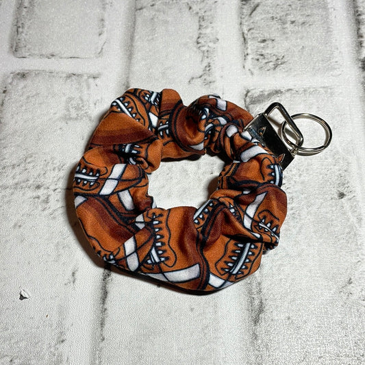 Football scrunchie keychain⭐️