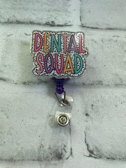 Dental squad badge reel💚