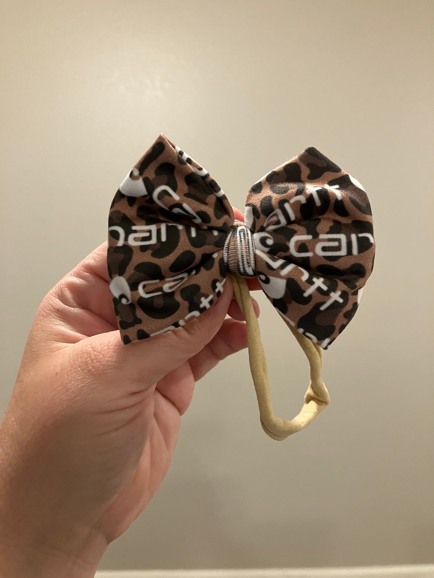 Leopard workwear nylon bows