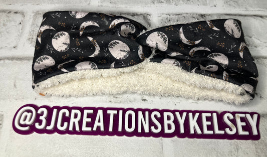 Moon phases child ear warmers🪩