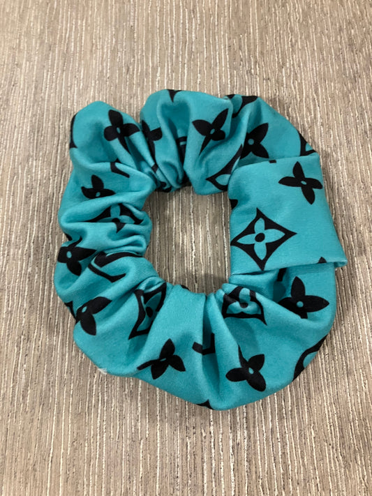 Teal high end scrunchies