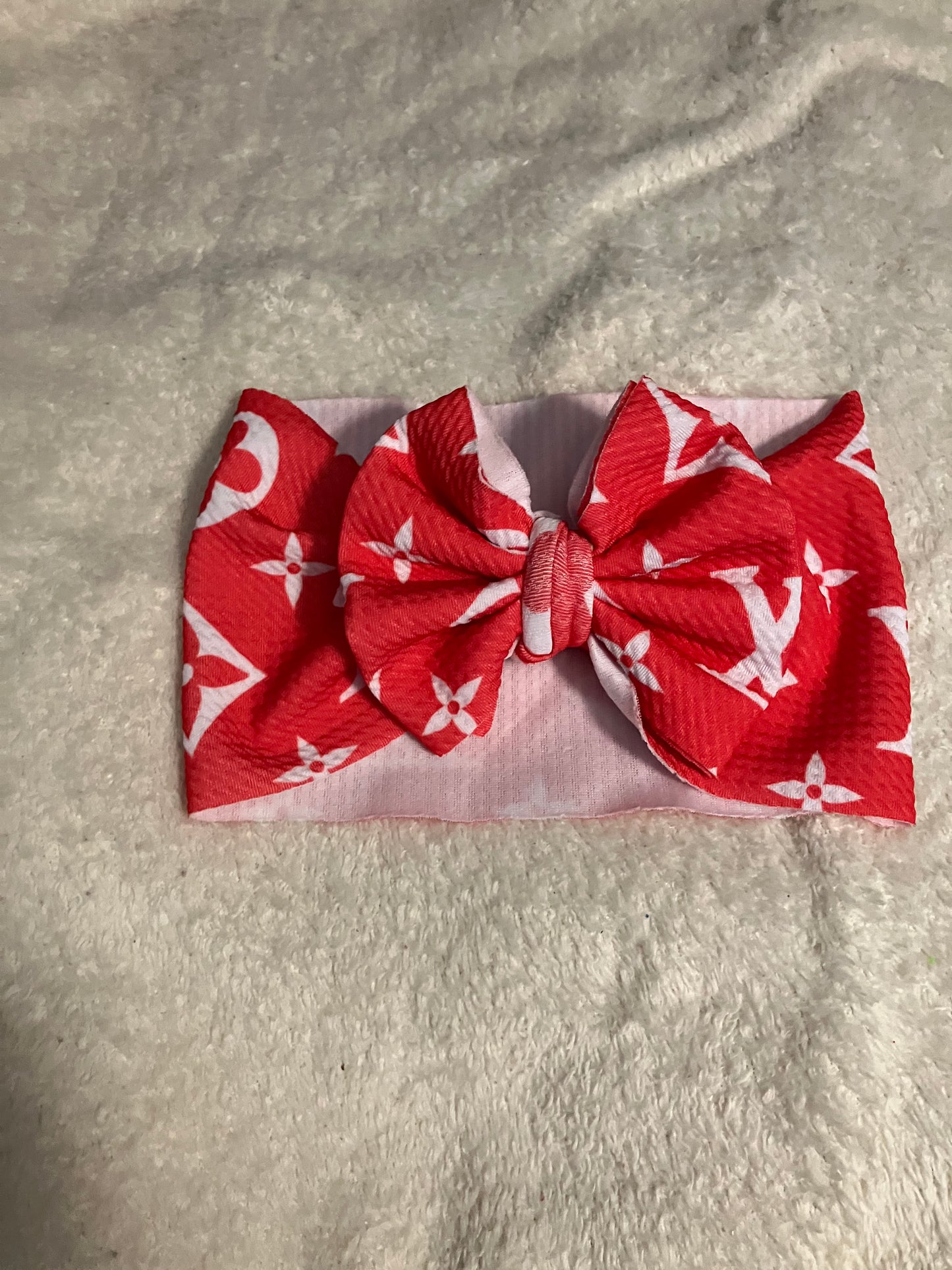Red high end toddler bow wrap