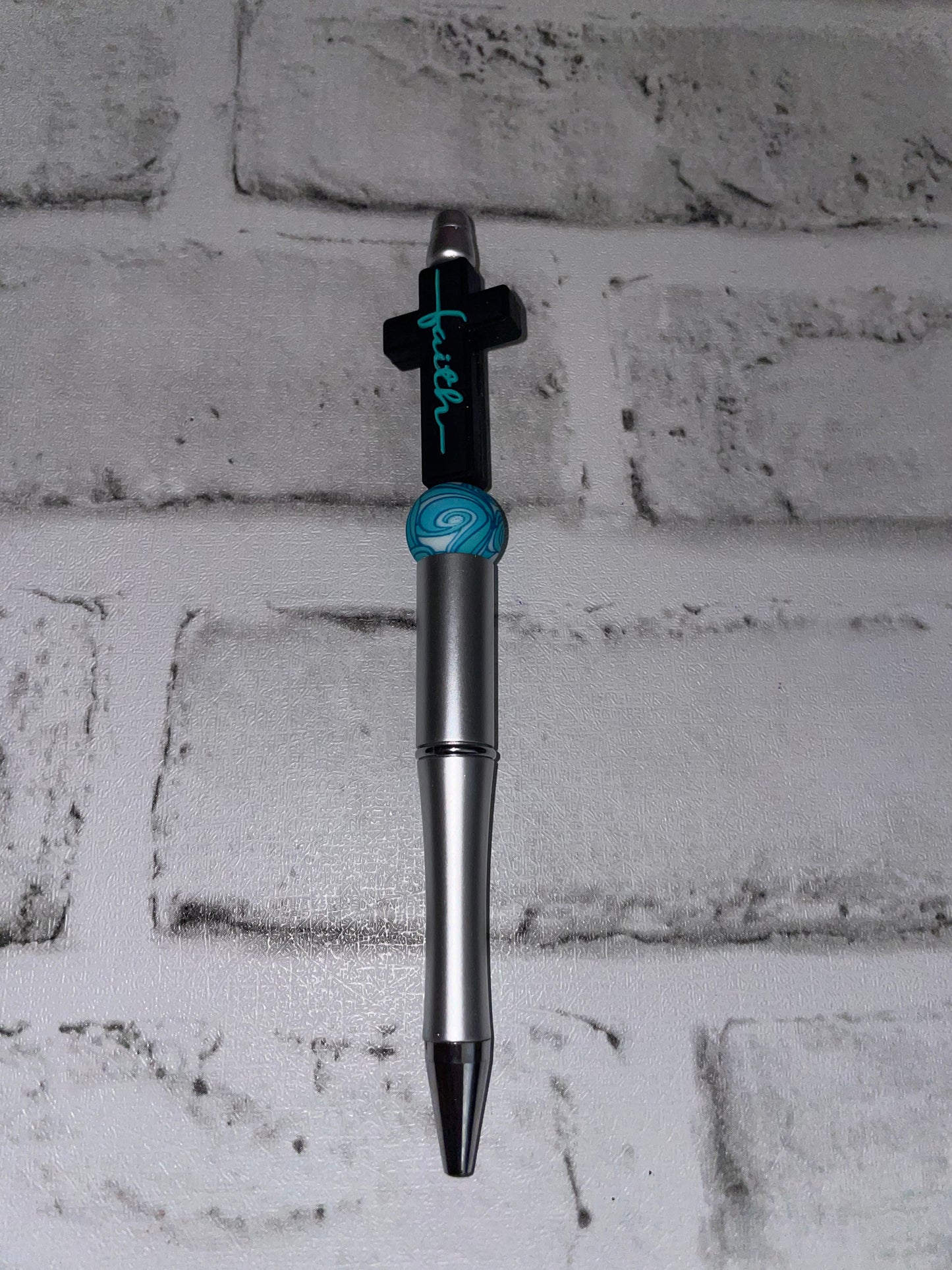 Teal fairy pen