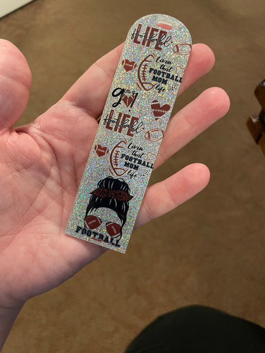 Football mom bookmark