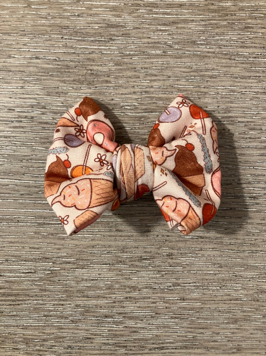 Ice cream clip bows
