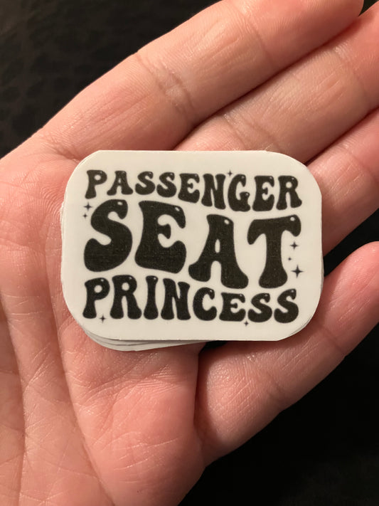 Passenger seat princess stickers