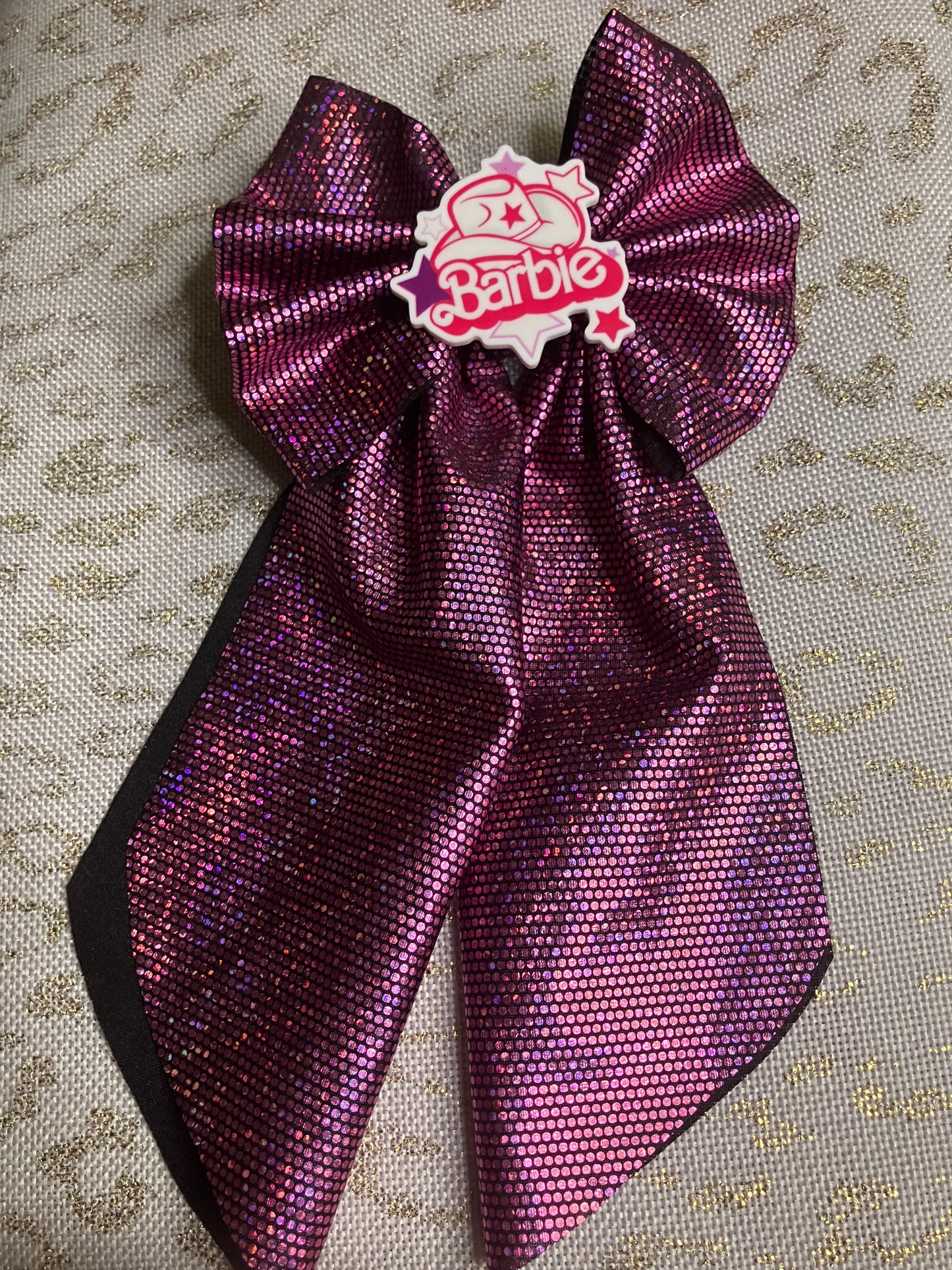 Pink doll sailor bow