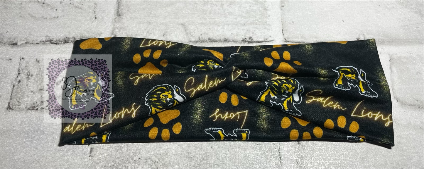 Salem Lions headbands child🩵