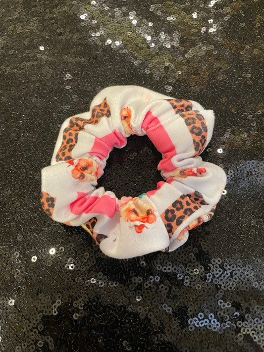 Pink Santa Scrunchies