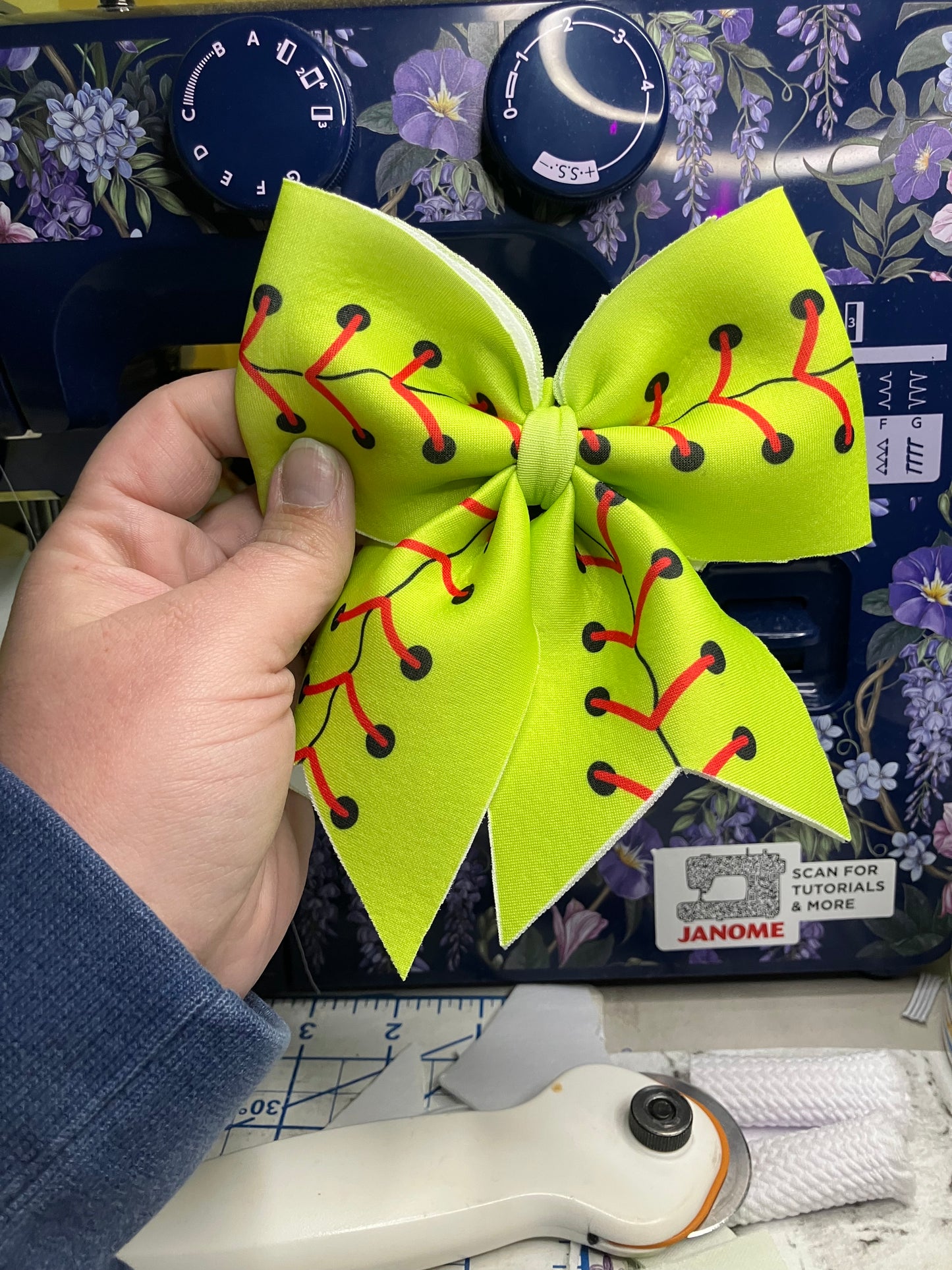 Softball sailor bows