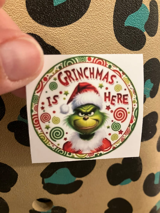 Grinchmas is here stickers