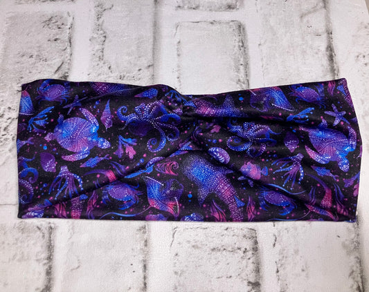 Purple ocean child headbands