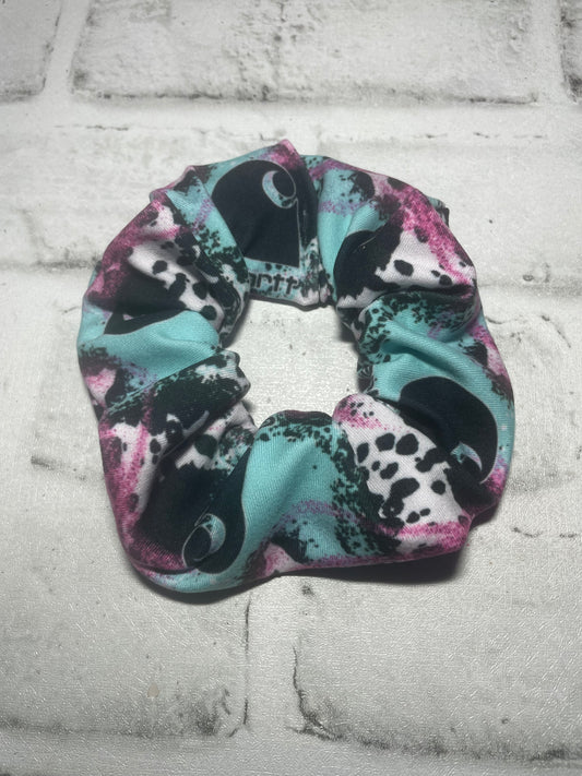 Teal and purple workwear scrunchies💕