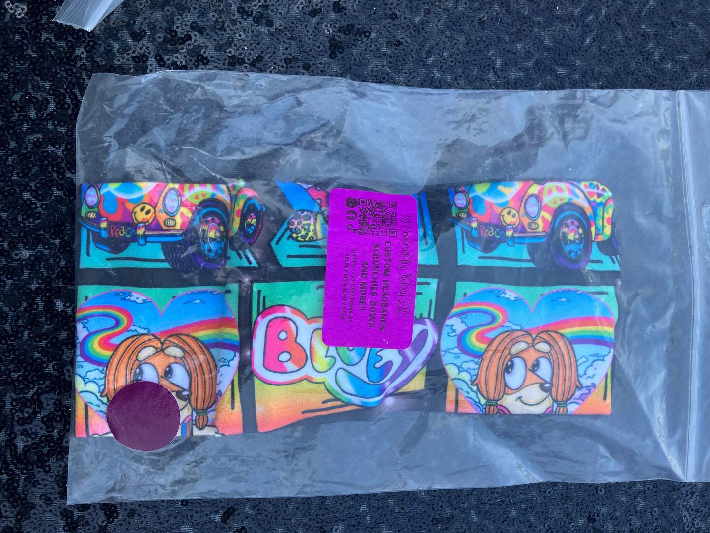 Blue dogg Lisa child headbands