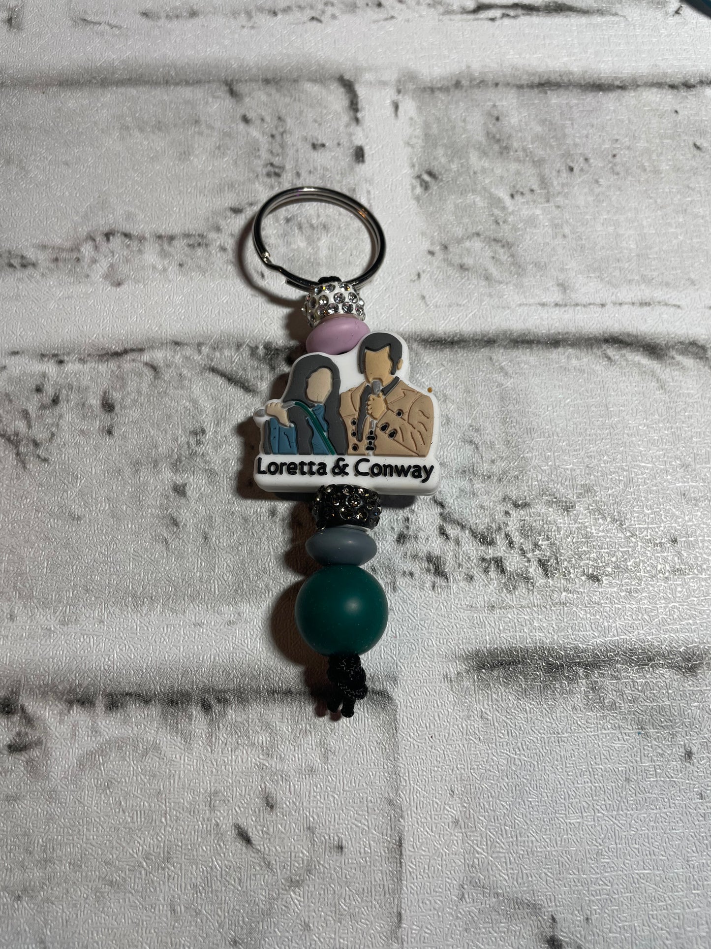 Loretta and Conway keychain🩵