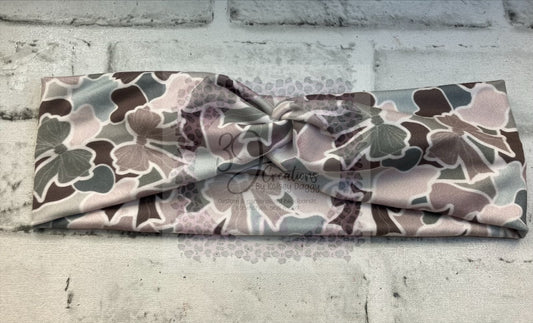 Duck camo bows child headbands