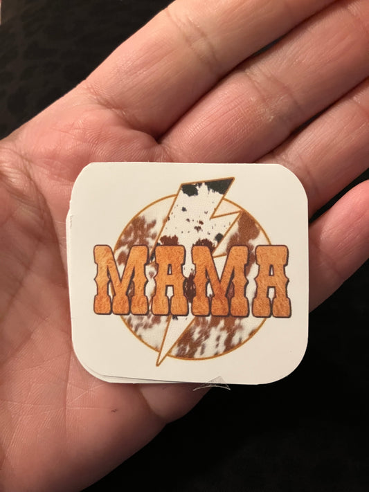 Cow mama stickers
