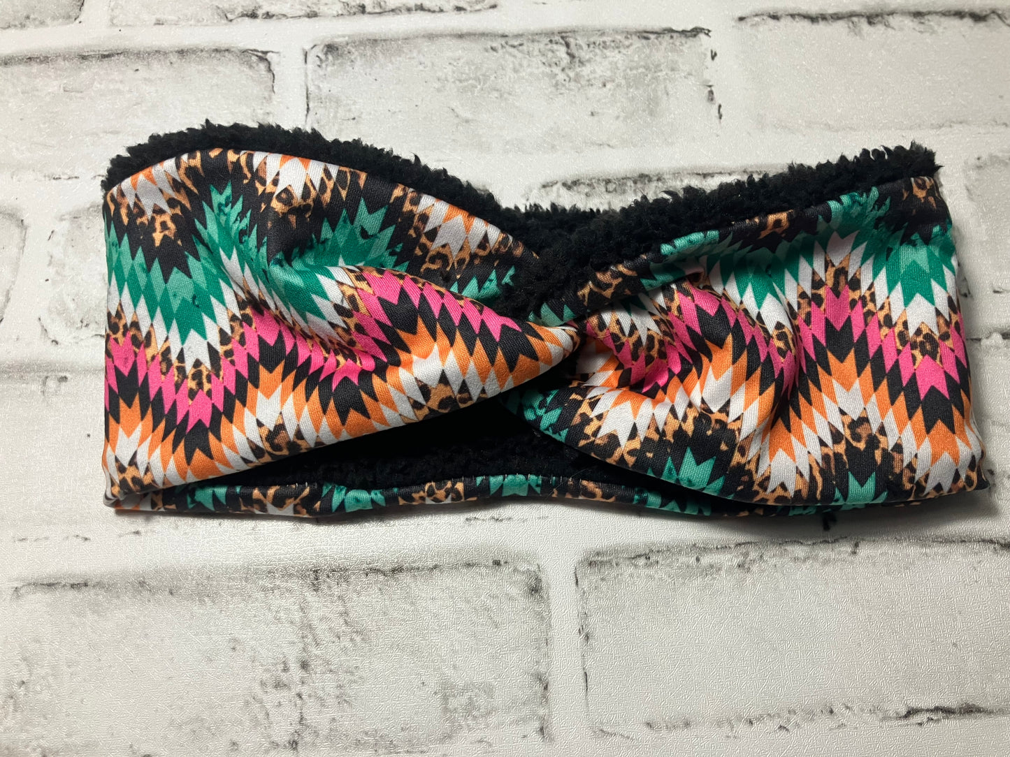 Colored chevron adult ear warmer