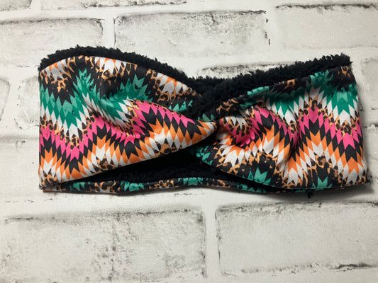 Colored chevron adult ear warmer