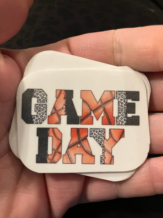 Basketball game day stickers