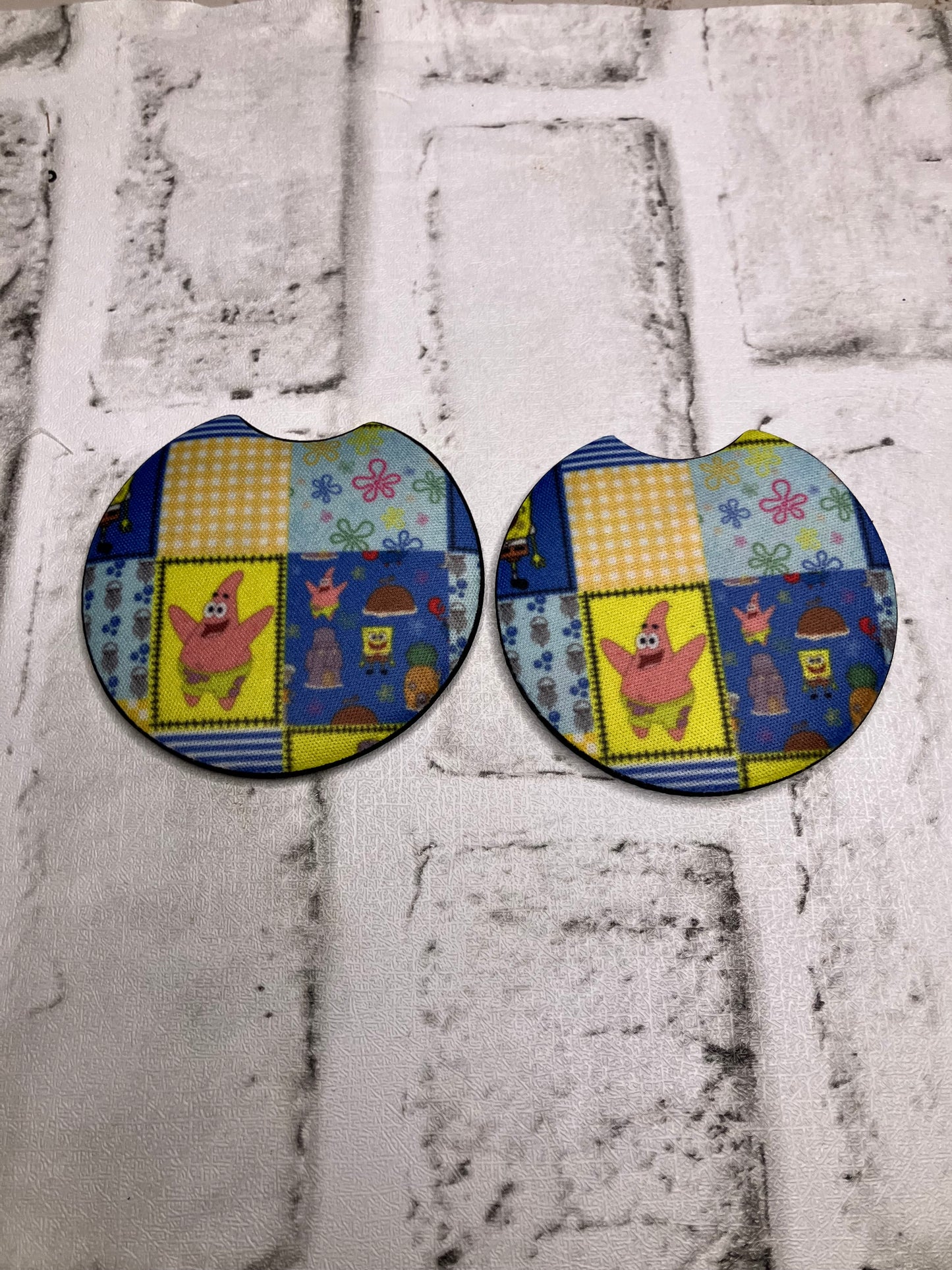 Bob sponge car coasters