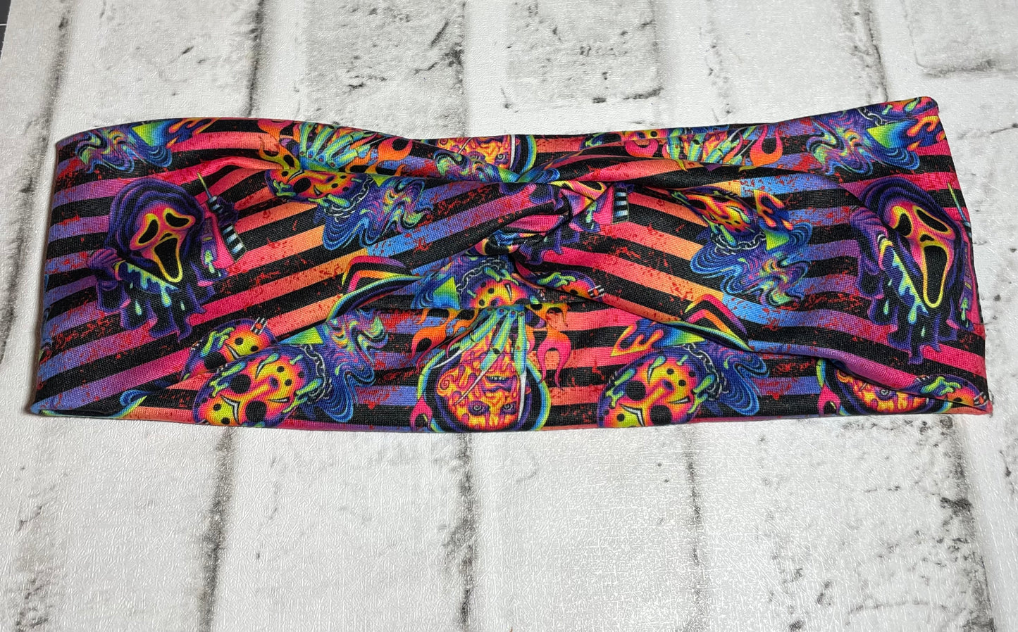 Bright horror headbands adult