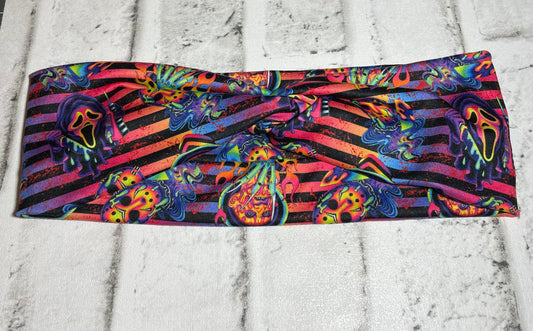 Bright horror headbands adult